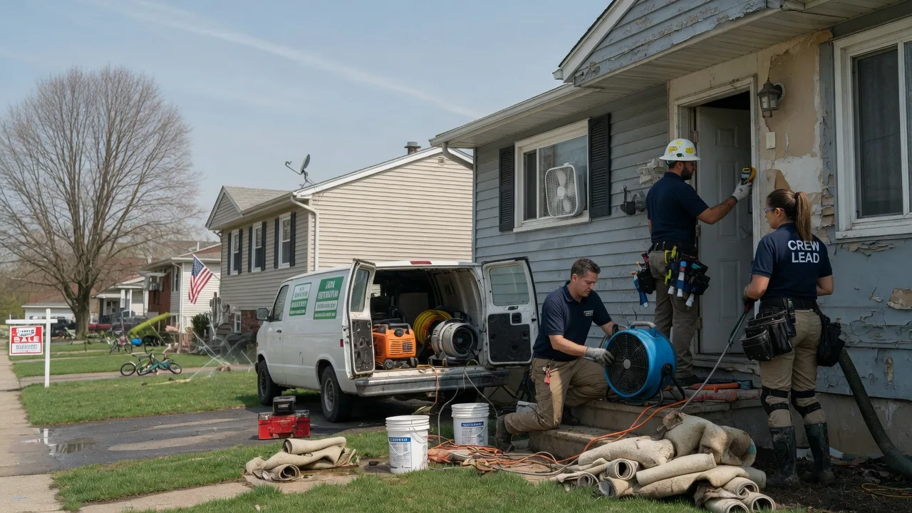 Flood Cleanup in Evansville, IL near me